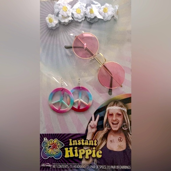 ☮️ Instant Hippie Party Set - Multicolor ☮️ - Picture 1 of 1